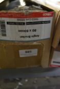 *100pk of Galvanised Angle Brackets 50x50mm