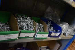 *Contents of Shelf to Include Assorted Screw Hooks