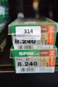 *2x Spax Hi Force T40 8x240 Screws 12pk