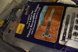 *3x Hook & Band Set Heavy Reversible Hinge 355mm