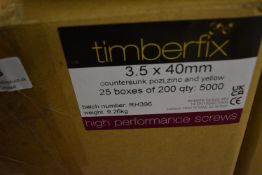 *25x 200pk of 3.5x40mm CSK Posi Screws