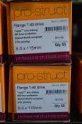 *2x 50pk of Flange T40 8X115 Screws