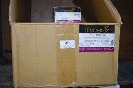 *~25x Timber Fix 5x100 CSK Screws 100pk