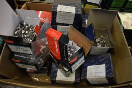 *Quantity of Assorted White Plastic Headed Nails