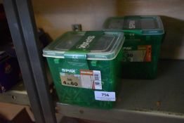 *2x Spax T20 4.5x60 Screws 300pk