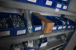 *Contents of Shelf to Include Assorted Joint Connector Caps, Nuts, and Bolts