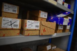 *Contents of Shelf to Include Assorted Galvanised Threading Screws, and M16 Screw Bolts