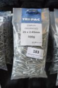 *7x Bag of Galvanised Staples 25mm