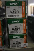 *3x Spax T30 6x120 Screws 100pk