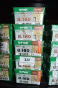 *5x Spax Hi Force T40 8x160 Screws 16pk