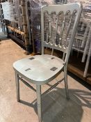 *50 x Silver Effect Stacking Cheltenham Chairs