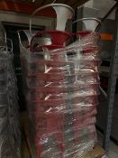 *32 x Torex Chairs 28 Red and 4 Silver