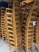 *50 x Natural Stacking Cheltenham Chairs