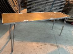 *7 x Gopak Aluminium Tables Fold up 6ft x18in