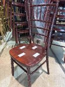 *42 x Mahogany Effect Stacking Chivari Chairs