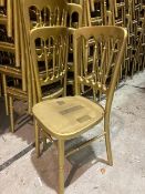 *50 x Gold Effect Stacking Cheltenham Chairs