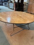 *13 x 5ft 6in Round Banqueting Tables Fold up Legs