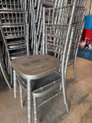 *47 x Silver Effect Stacking Chivari Chairs