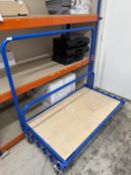 *Tubular Steel Four Wheel Industrial Barrow for Sheet Material