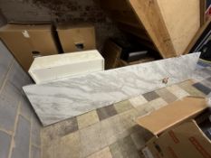 *3m Marble Effect Worktop 30cm thick
