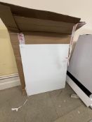 *White Opaque Glass Splashback 640x750mm