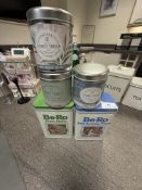 *Two Flour Tins and Three Tea Tins