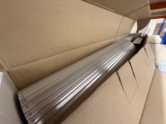 *Deluxe Tambour Door in Brushed Aluminium Finish 800x1210mm