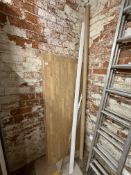 *Two Length Oak Grain Wood Block Effect Worksurface