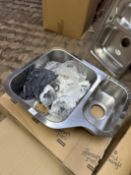 *Franke Underslung Stainless Steel Bowl and a Half Sink Unit with Waste Pack