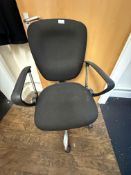 *Charcoal Office Chair on Chrome Base