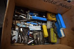 *Box of Various Drill Bits, Taps, Jobber Drills, Milling Cutters, etc.