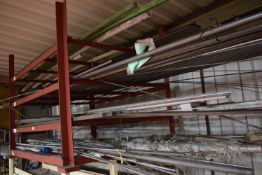 *Red Stillage and Contents to Include Threaded Bar, Nylon, etc.