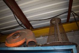 *Contents on Top of Shelves to Include Fan Casing, and a Mesh Cone