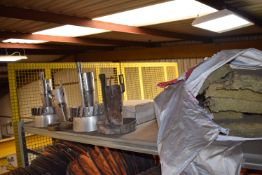 *Contents on Top of Shelves to Include Metal Statuettes, and Rockwool