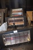 *Two Single and One Double Element Infrared Heaters
