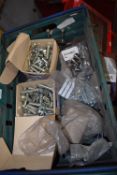*Tray of Assorted Fixings Including High Tensile Bolts 16 x50mm, Thumb Screws, etc.