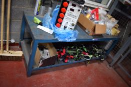 *Steel Workbench 170x69cm x 71cm high (contents not included, collection by appointment)
