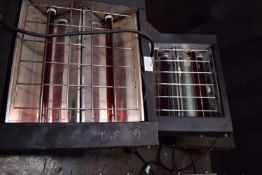*Three Double Element Infrared Heaters