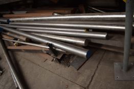 *Contents of Bottom Shelf to Include Bright Round Bar and Flat Bar, 70-90mm x Various Lengths