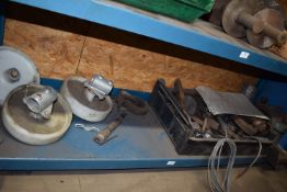 *Contents of Shelf to Include Castor Wheels, Brackets, and Offcuts