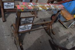 *Pair of Steel Trestles 90cm tall