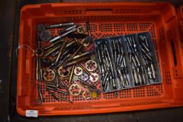 *Assorted Slot Drills, Metric Taps & Dies, etc. (tray not included)