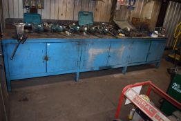 *Workbench with Storage Cupboard 400x100cm (contents not included)