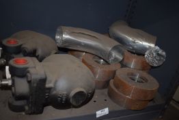 *Contents of Shelf to Include Various Pipe, Collars, and Flow Valves