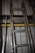 *Two Aluminium Nine Rung Ladders