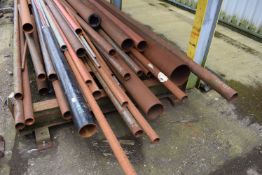 *Contents of Bottom of the Rack to Include Various Wall Pipe 60mm OD to 220mm OD, (assorted