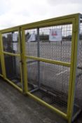 *Two Door Gas Bottle Storage Cage 300cm Long
