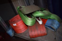 *Pair of 2m 5-ton, and a Pair of Green 2m 2-ton Lifting Slings