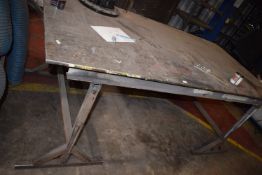 *Steel Workbench 250x127cm x 100cm tall