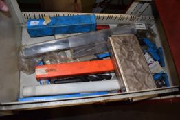 *Contents of Drawer to Include Various New Drill Bits, Milling Cutter, Taps, etc.